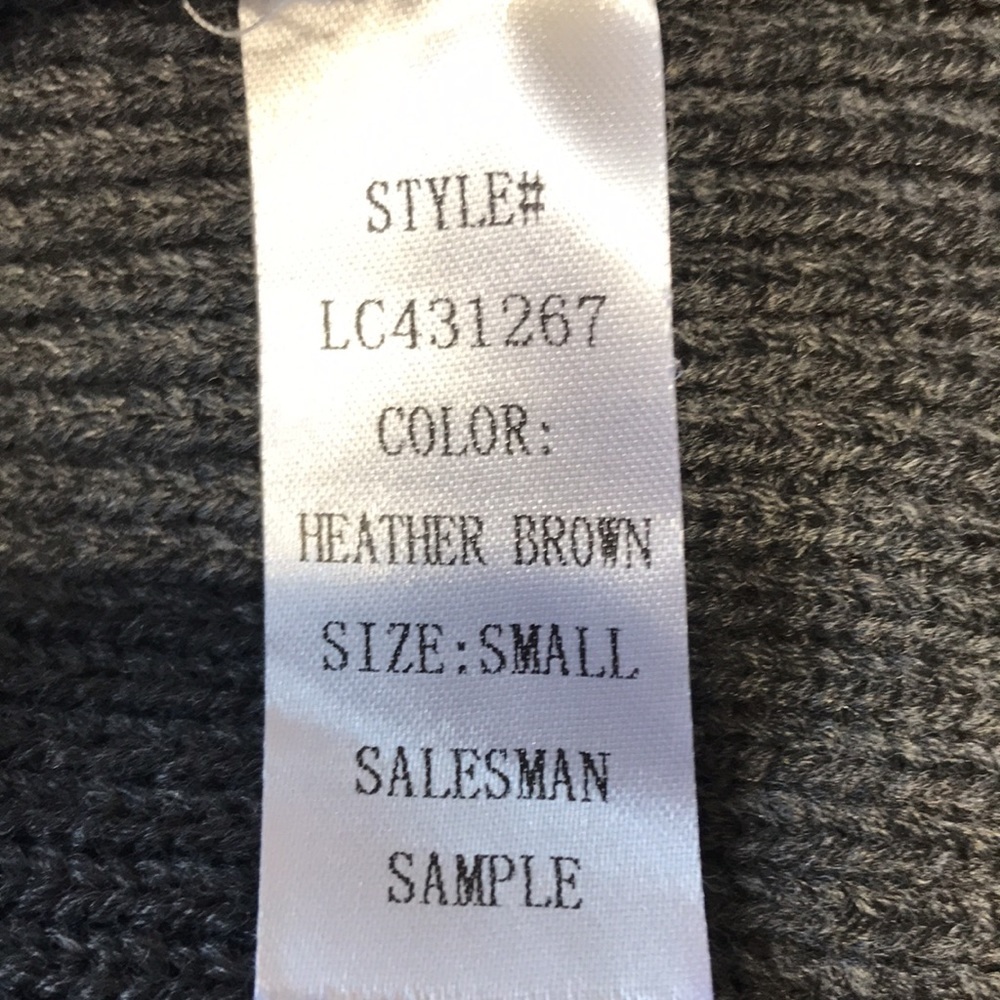 Sage Gray Knit Wrap Tunic Sweater - Picture 8 of 12